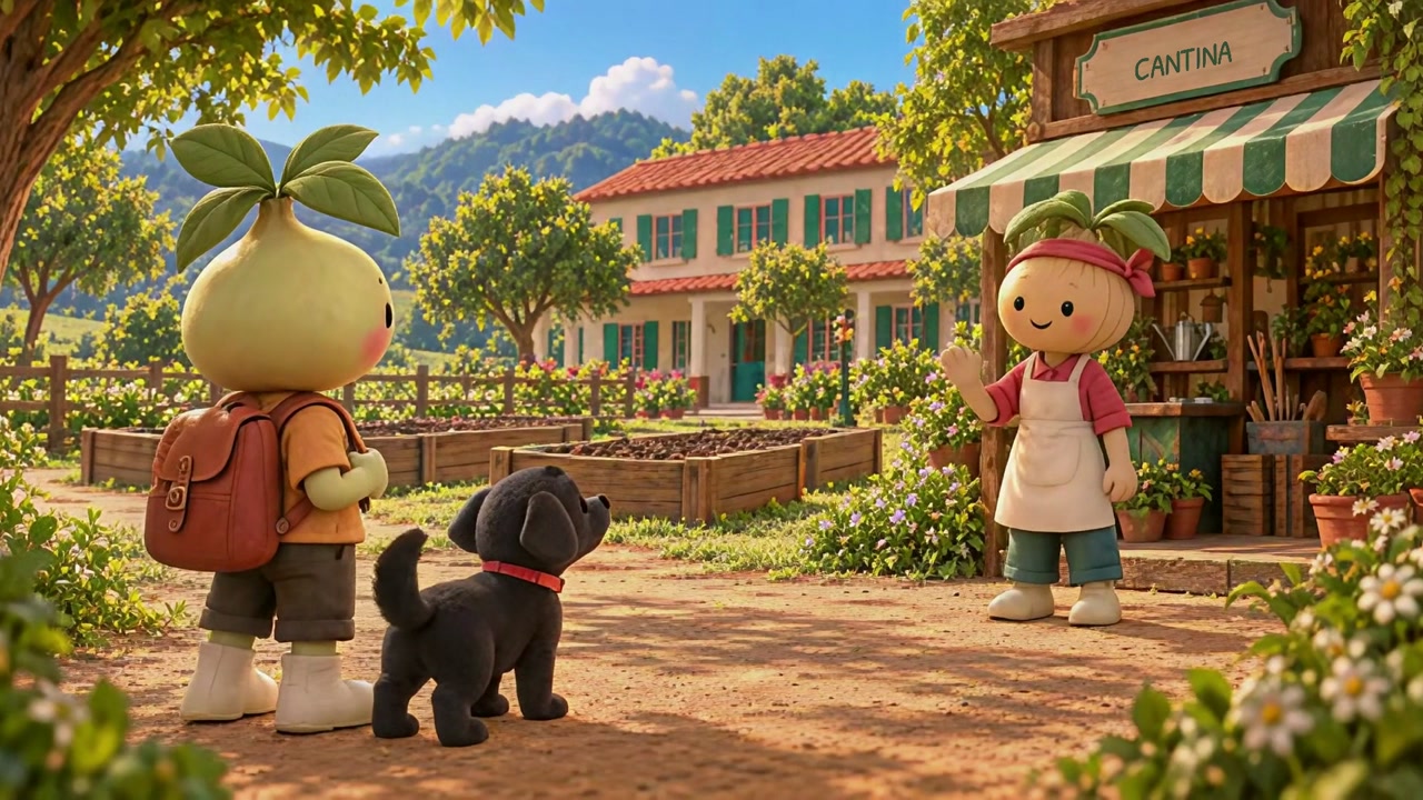 Clara recebe Bobby e Pretunia na cantina